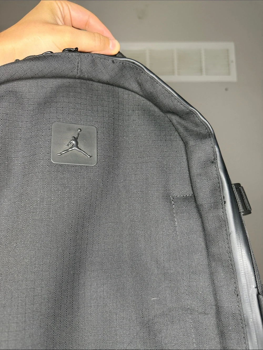 Jordan Black Men's Travel Backpack with Subtle Logo